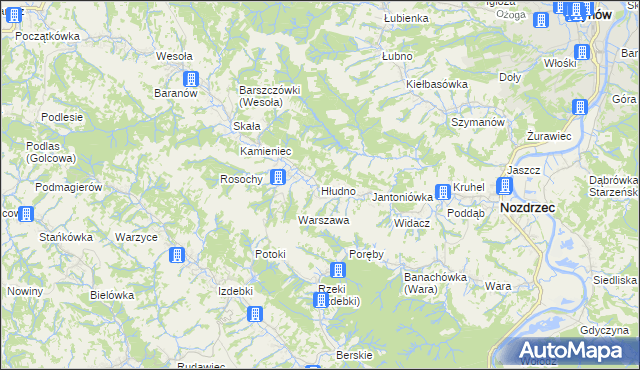 mapa Hłudno, Hłudno na mapie Targeo