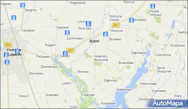 mapa Holendry Bytońskie, Holendry Bytońskie na mapie Targeo