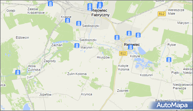 mapa Hruszów, Hruszów na mapie Targeo