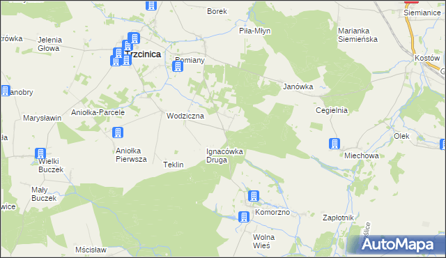 mapa Ignacówka Trzecia, Ignacówka Trzecia na mapie Targeo