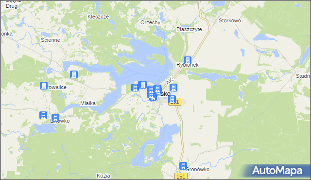 mapa Ińsko, Ińsko na mapie Targeo