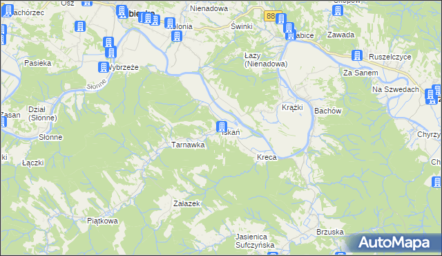 mapa Iskań, Iskań na mapie Targeo