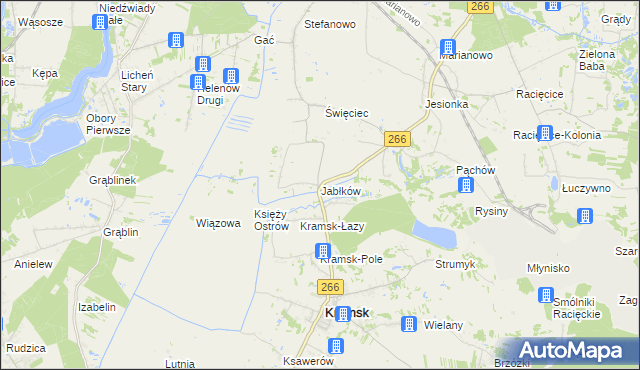 mapa Jabłków, Jabłków na mapie Targeo