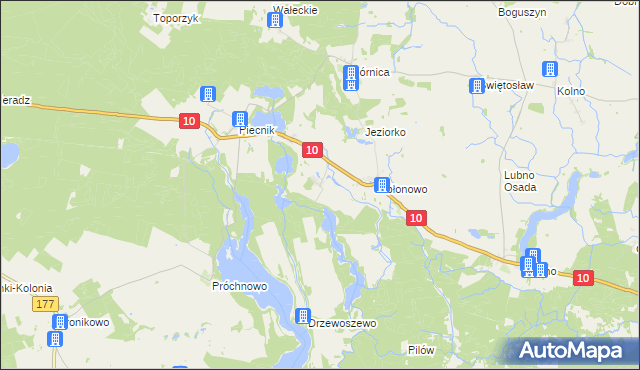 mapa Jabłonkowo, Jabłonkowo na mapie Targeo