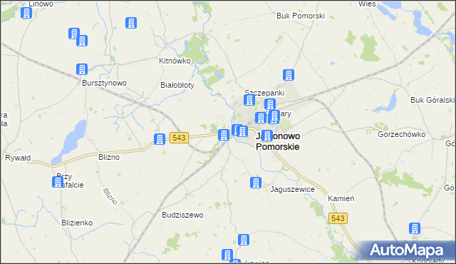 mapa Jabłonowo-Zamek, Jabłonowo-Zamek na mapie Targeo