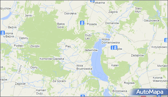 mapa Jadwiniów, Jadwiniów na mapie Targeo
