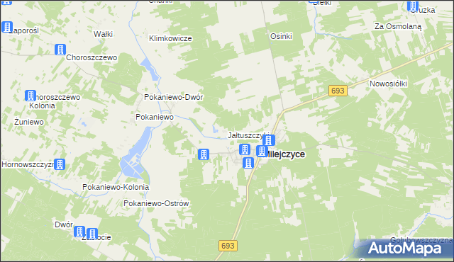 mapa Jałtuszczyki, Jałtuszczyki na mapie Targeo