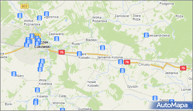 mapa Jamielnik-Kolonia, Jamielnik-Kolonia na mapie Targeo