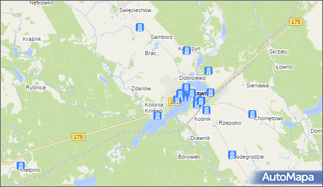 mapa Janków gmina Drawno, Janków gmina Drawno na mapie Targeo