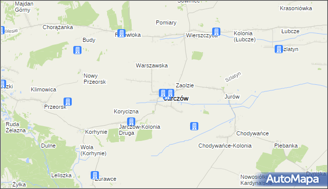 mapa Jarczów, Jarczów na mapie Targeo