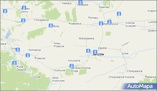 mapa Jarczów-Kolonia Pierwsza, Jarczów-Kolonia Pierwsza na mapie Targeo