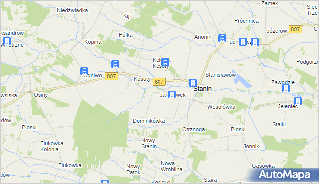 mapa Jarczówek, Jarczówek na mapie Targeo