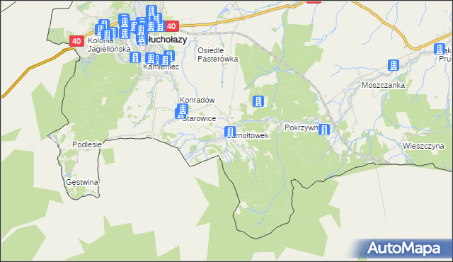 mapa Jarnołtówek, Jarnołtówek na mapie Targeo