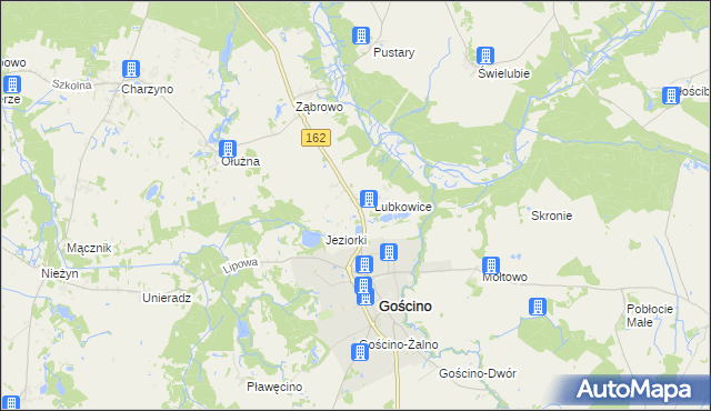 mapa Jarogniew, Jarogniew na mapie Targeo