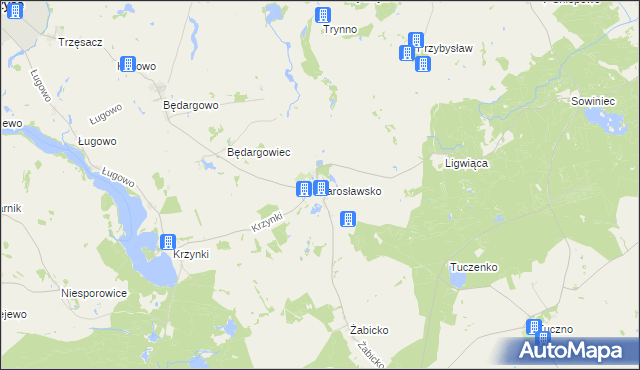 mapa Jarosławsko, Jarosławsko na mapie Targeo