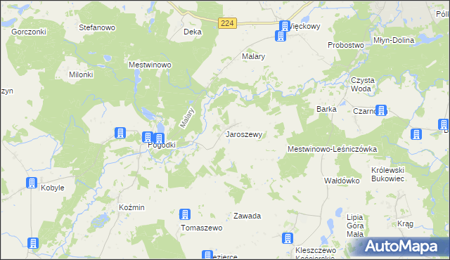 mapa Jaroszewy, Jaroszewy na mapie Targeo