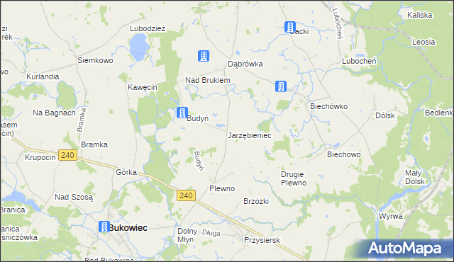 mapa Jarzębieniec, Jarzębieniec na mapie Targeo