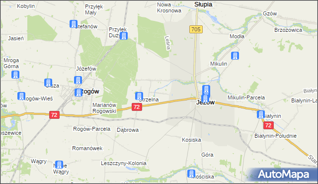 mapa Jasienin Mały, Jasienin Mały na mapie Targeo