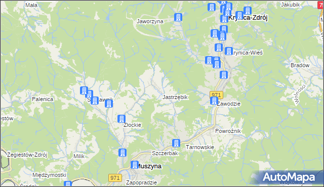 mapa Jastrzębik, Jastrzębik na mapie Targeo