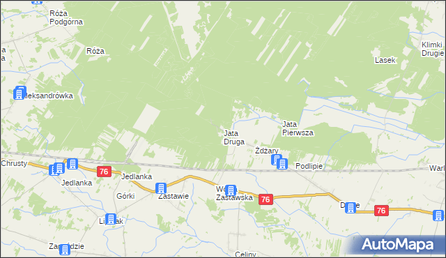 mapa Jata Druga, Jata Druga na mapie Targeo