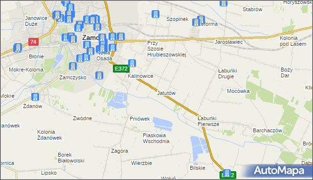 mapa Jatutów, Jatutów na mapie Targeo