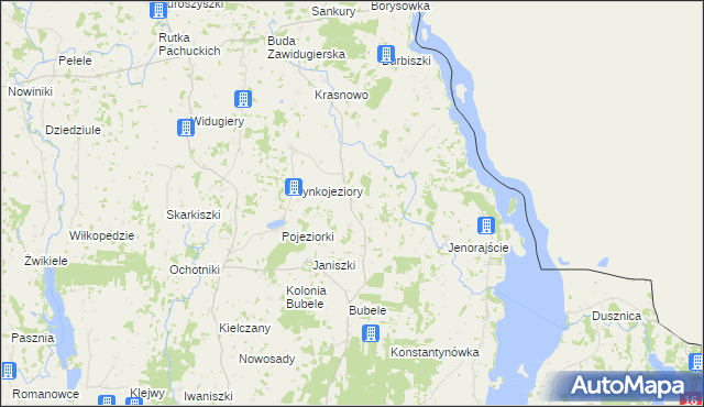 mapa Jodeliszki, Jodeliszki na mapie Targeo