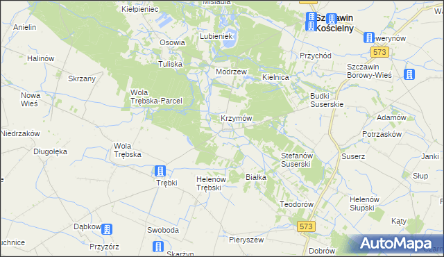 mapa Józefków gmina Szczawin Kościelny, Józefków gmina Szczawin Kościelny na mapie Targeo