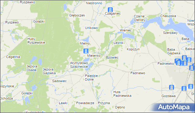 mapa Józefowo gmina Mogilno, Józefowo gmina Mogilno na mapie Targeo