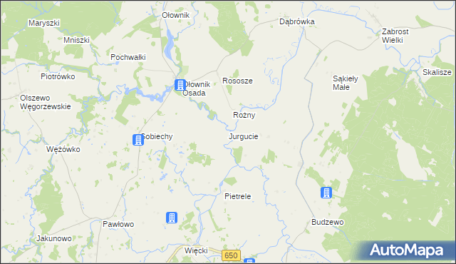 mapa Jurgucie, Jurgucie na mapie Targeo