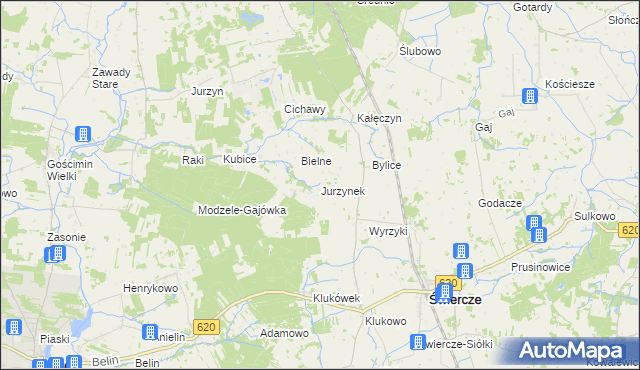 mapa Jurzynek, Jurzynek na mapie Targeo