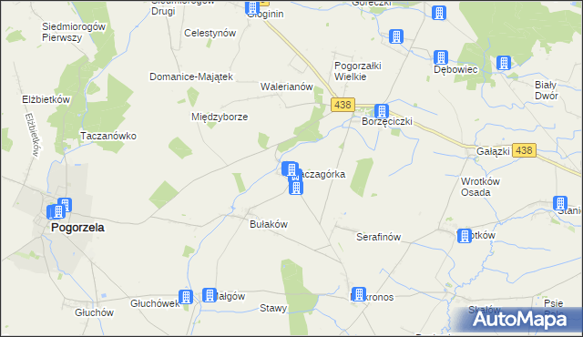 mapa Kaczagórka, Kaczagórka na mapie Targeo