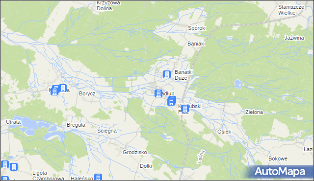 mapa Kadłub gmina Strzelce Opolskie, Kadłub gmina Strzelce Opolskie na mapie Targeo