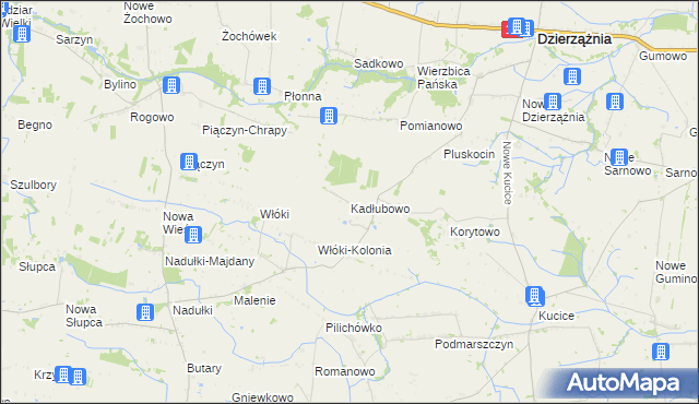 mapa Kadłubowo, Kadłubowo na mapie Targeo