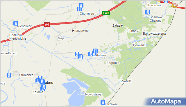 mapa Kalników, Kalników na mapie Targeo