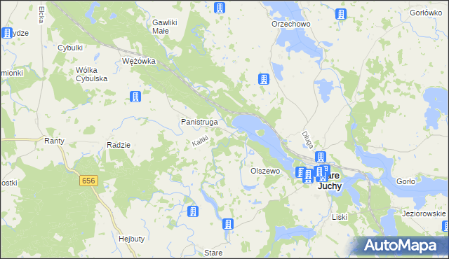 mapa Kałtki, Kałtki na mapie Targeo