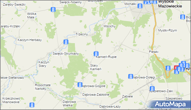 mapa Kamień-Rupie, Kamień-Rupie na mapie Targeo