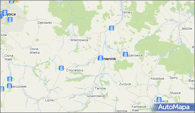 mapa Kamiennik powiat nyski, Kamiennik powiat nyski na mapie Targeo