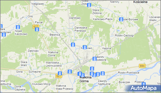 mapa Kańkowo, Kańkowo na mapie Targeo