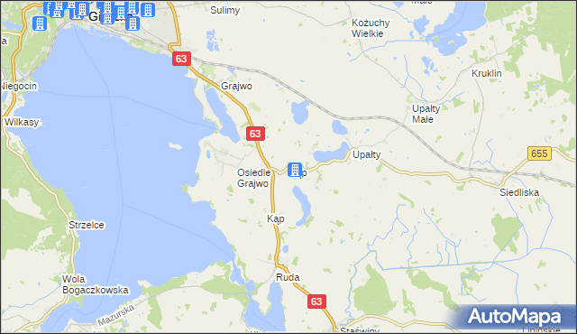 mapa Kąp, Kąp na mapie Targeo