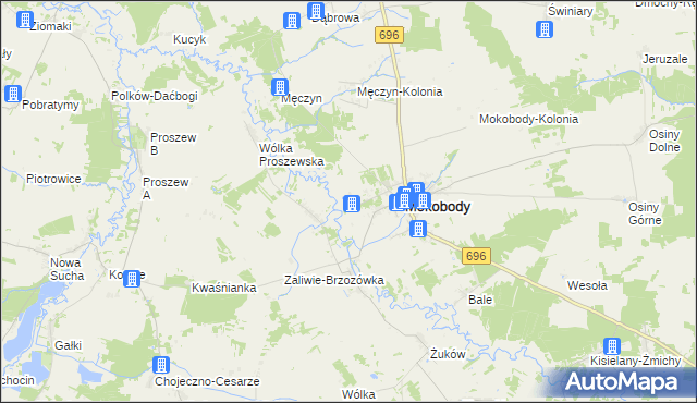 mapa Kapuściaki, Kapuściaki na mapie Targeo
