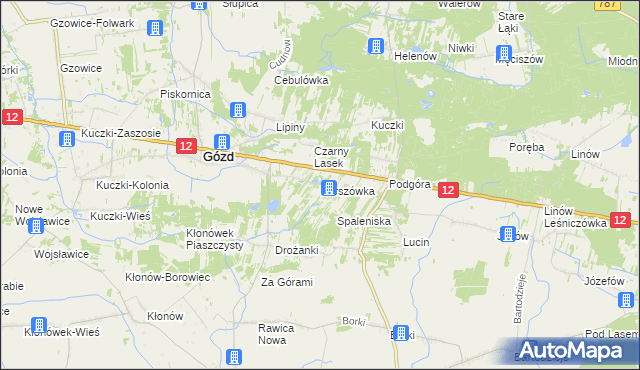 mapa Karszówka, Karszówka na mapie Targeo