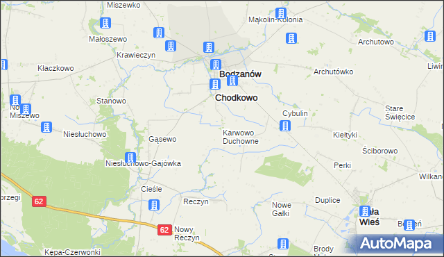 mapa Karwowo Duchowne, Karwowo Duchowne na mapie Targeo