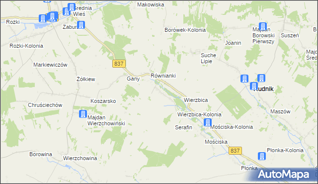 mapa Kaszuby, Kaszuby na mapie Targeo