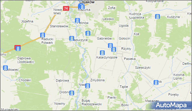 mapa Katarzynopole, Katarzynopole na mapie Targeo