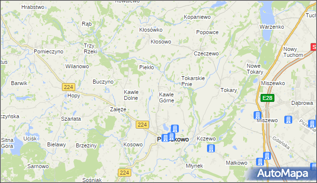 mapa Kawle Górne, Kawle Górne na mapie Targeo