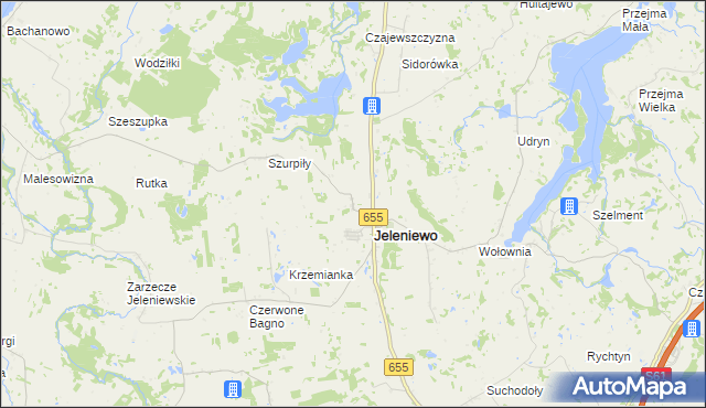 mapa Kazimierówka gmina Jeleniewo, Kazimierówka gmina Jeleniewo na mapie Targeo