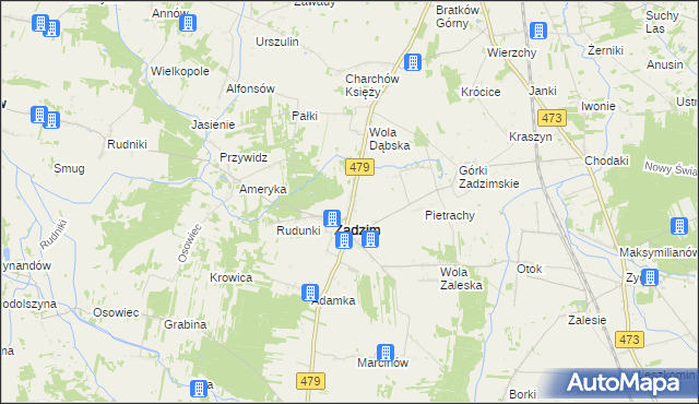 mapa Kazimierzew, Kazimierzew na mapie Targeo