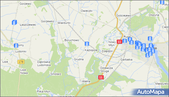 mapa Kaziopole, Kaziopole na mapie Targeo