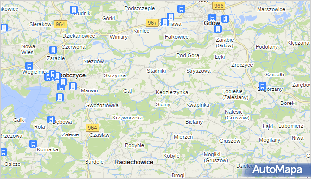 mapa Kędzierzynka, Kędzierzynka na mapie Targeo