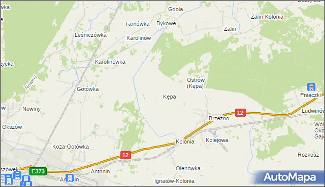 mapa Kępa gmina Dorohusk, Kępa gmina Dorohusk na mapie Targeo